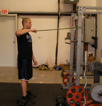 resistance band external rotation exercise