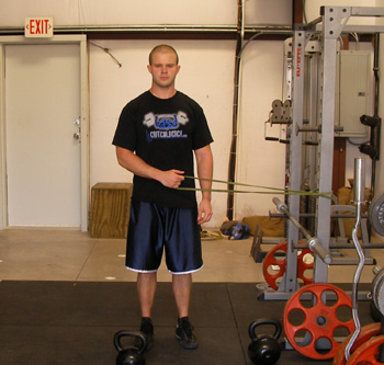 resistance band external rotation exercise