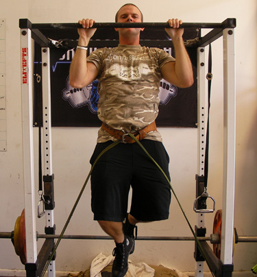Band Resisted Pullups Back Exercise