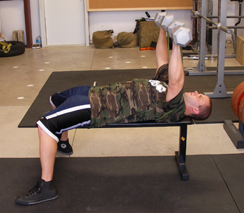Dumbbell Press With Resistance Bands exercise
