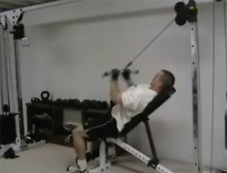 Incline Face Away Pushdowns Exercise Video Example