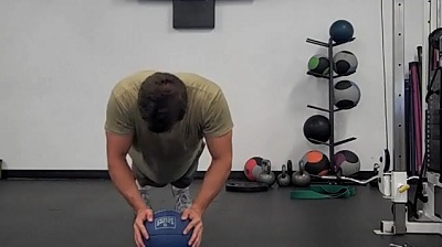 Medicine Ball Push-up Start Position
