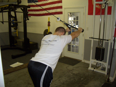 overhead tricep extensions