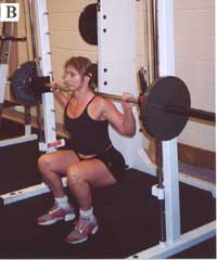 smith machine squats exercise
