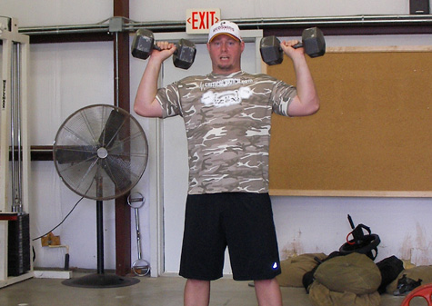 Standing Dumbbell Press video exercise