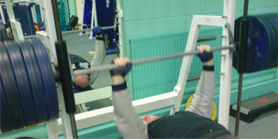 Garner bench press story muscle growth