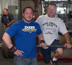 Brad Heck and Coach Rick Hussey