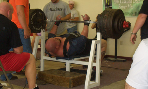 Jim Going For the 700 Pound Bench Press