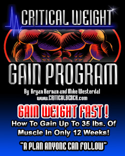 How To Gain Weight Fast - Critical Weight Gain Program