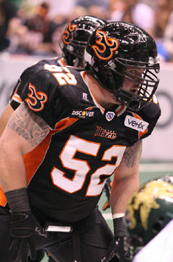 Utah Blaze Nose Tackle Chris Janek