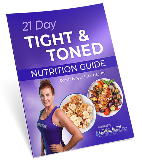 The cover of the Tight & Toned Nutrition Guide pdf ebook