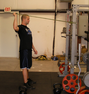 resistance band external rotation rotator cuff exercise