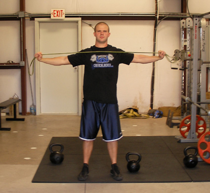 Resistance Band Rear Deltoid Fly Exercise Video Example