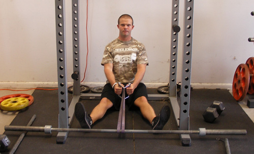 Seated Band Rows With Handle Back Exercise video exercise