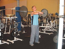 barbell front squat exercise