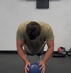 Medicine Ball Push-up Exercise Video Example