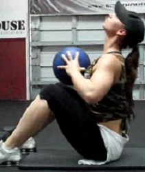 Medicine Ball Situps Exercise Video Example