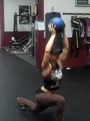 Medicine Ball Split Jumps Exercise Video Example