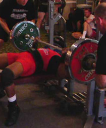 Tony Conyers Benching at the RUM2