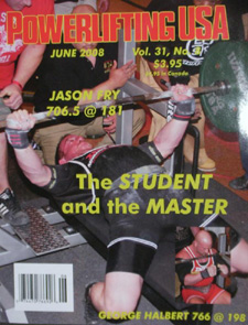 Bench Press Wonder Jay Jason Fry Graces the cover of Powerlifting USA