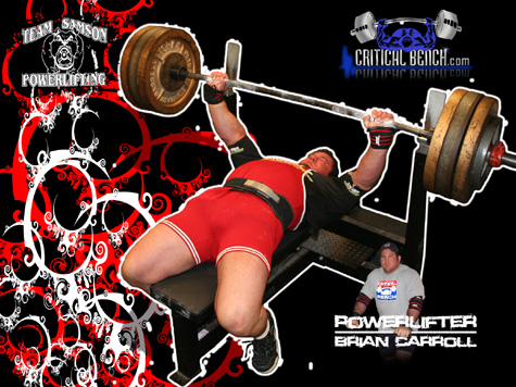 Powerlifter Brian Carroll Wallpaper 2nd Design
