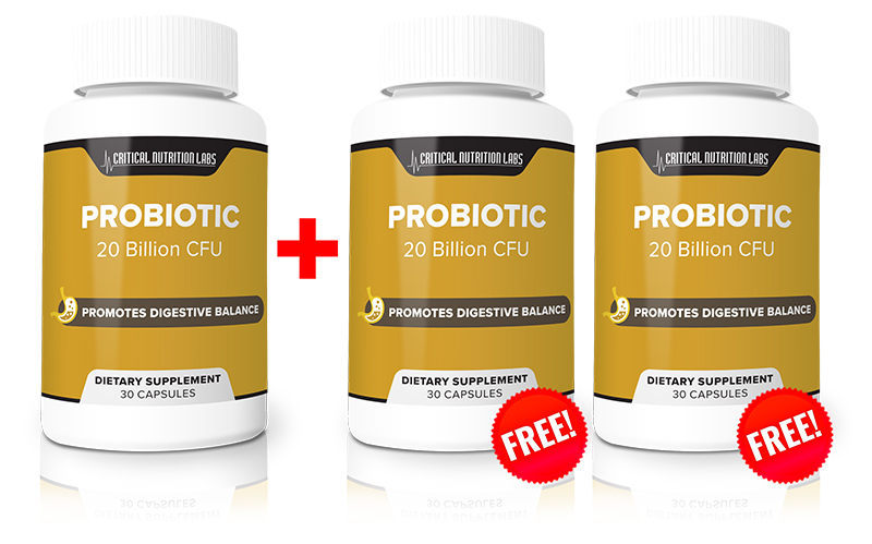 Three bottles of Probiotic